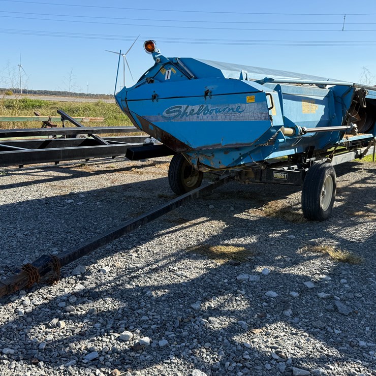 #63 • Shelbourne Reynolds 30’ Platform Header w/ Trailer 3332846 INV#29012