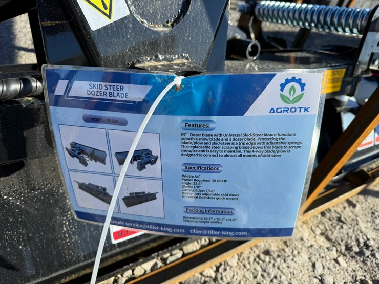 #2028-•-unused-mower-king-spa84-84"-skid-steer-bulldozer-blade-spa8425111502cinv#-35703-image-5