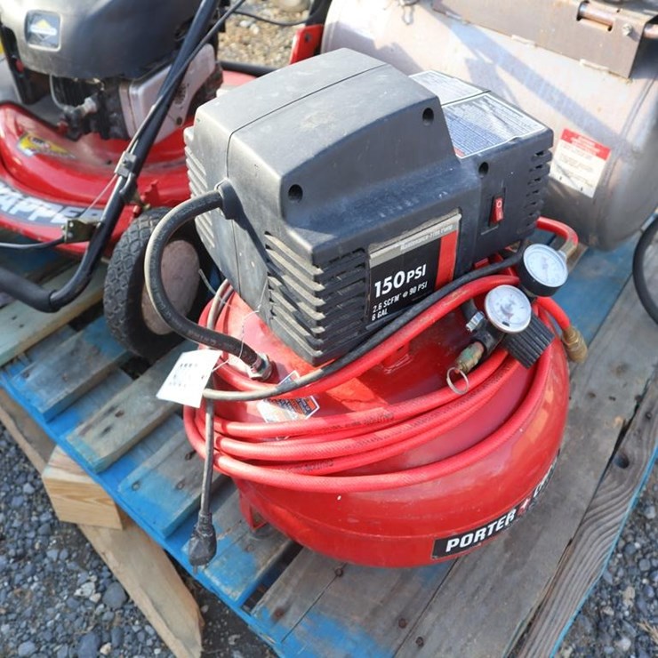 Portable Cable Pancake Air Compessor 150 PSI, 6 Gallon