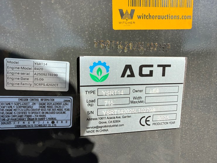 #22789-•-unused-agt-ysrt14-stand-on-tracked-loader-ysrt142025l102793-image-35
