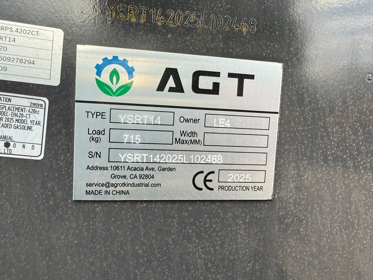 #22788-•-unused-agt-ysrt14-stand-on-tracked-loader-ysrt142025l102468-image-6