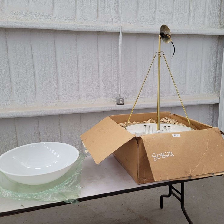 Hanging Light Fixture w/Globe