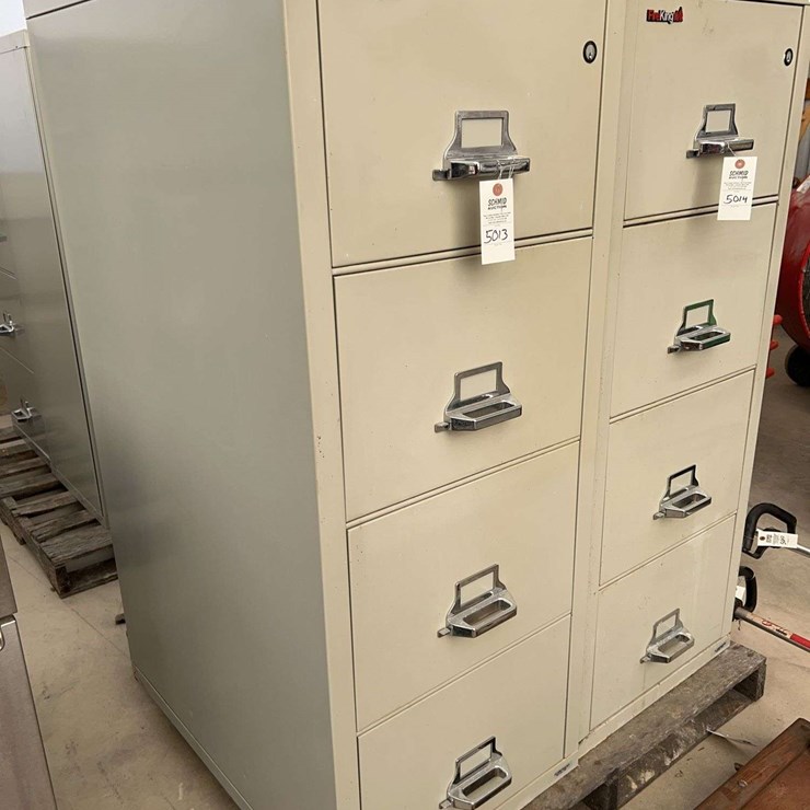 4 Drawer Fireking Fireproof Filing Cabinets, Heavy Duty, with key