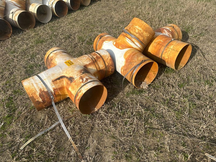 #35288-•-lot-of-(1)-10"-4-way-&-(2)-10"-irrigation-ts-image-1