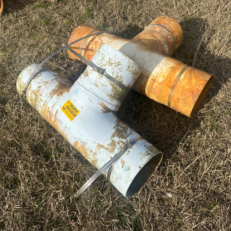 #36264 • Lot of (2) 8" Irrigation Ts