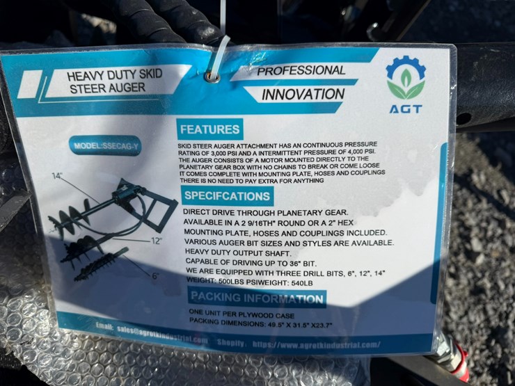 #2015-•-unused-mower-king-skid-steer-auger-w/(3)-bits-ssecagy25111501cinv#-35722-image-5