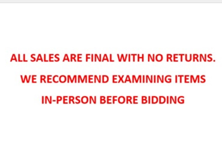 disclaimer:-you-are-buying-an-item-as-is-with-no-warranty,-expressed-or-implied.-all-sales-are-final-with-no-returns.-we-recommend-examining-the-items-in-person-before-bidding-image-1