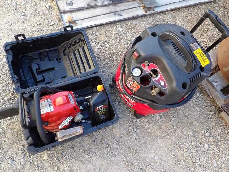 #4872-•-**-(1)-husky-air-compressor-&-(1)-homelite-chainsaw-image-1