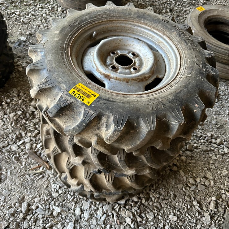 #35878 • Lot of (4) 7-14 Hi-Traction Lug Tires