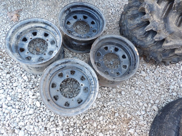 #4862-•-**lot-of-(4)-29.5x10-14-atv-tires-&-(4)-wheels-image-2