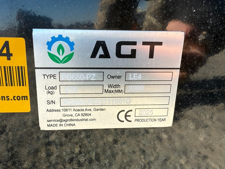 #22774-•-unused-agt-pd680-pz-skid-steer-post-driver-hammer-pd680pz25111501d-image-8