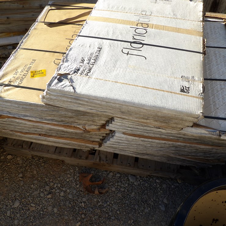 #4881 • **Lot of (3) Pallet of 24" x 36" Porcelain Tiles
