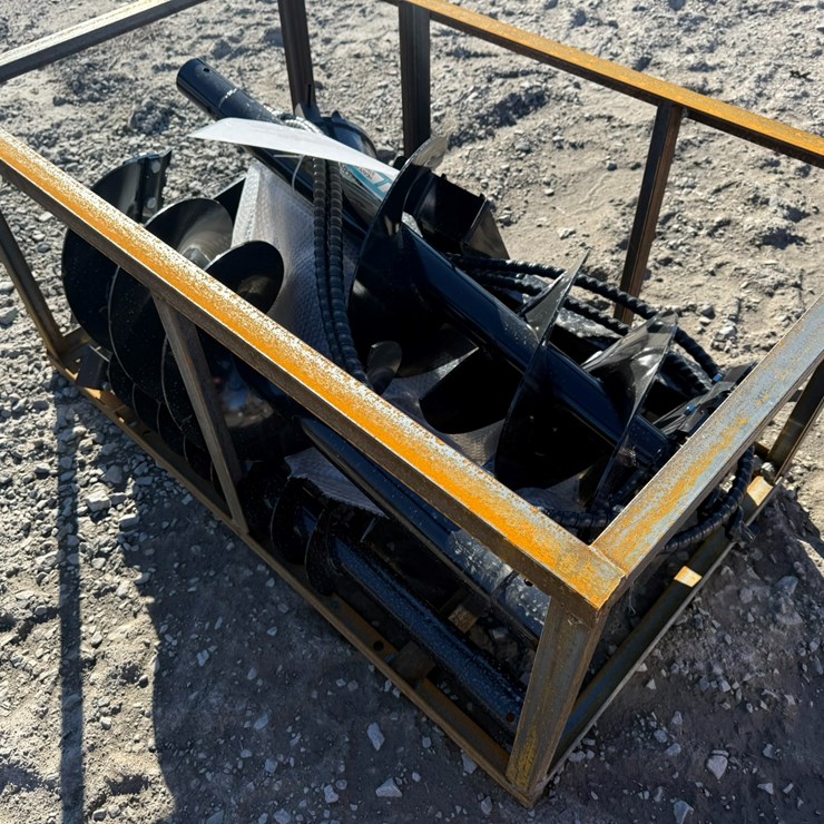 #2017 • Unused Mower King Skid Steer Auger w/(3) Bits SSECAGY25111503CINV# 35720