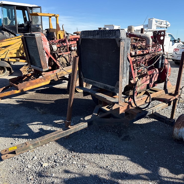 #520 • INOP Case IH 6 cyl Power Unit w/ Trailer INV#28376