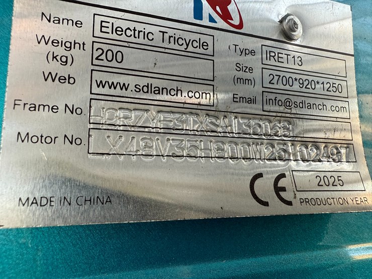 #33666-•-unused-sdlanch-electric-tricycle-image-11
