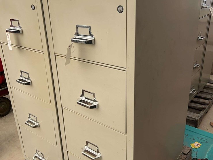 4-drawer-fireking-fireproof-filing-cabinets,-heavy-duty,-with-key-image-1