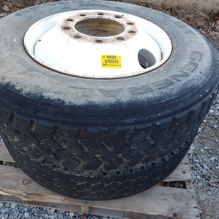 #4890 • **Lot of (2) General 11R24.5 Tires