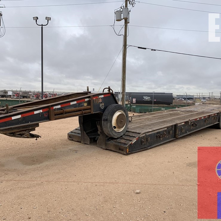 2006 AZTEC 34 X 96 LOWBOY TRAILER W/ ROLLING TAILB