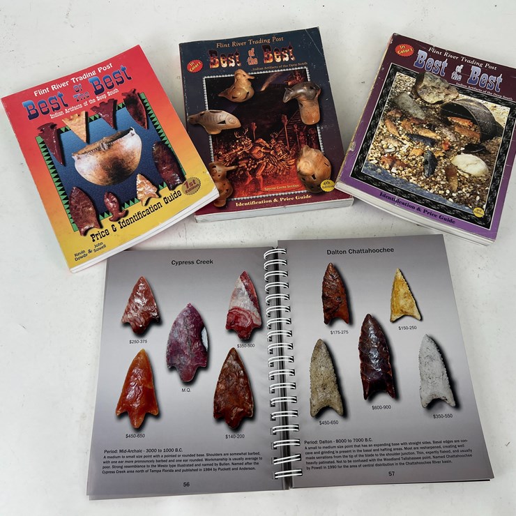 #87 • #5091 • (4) Best of the Best Indian Artifacts of the Deep South Books.