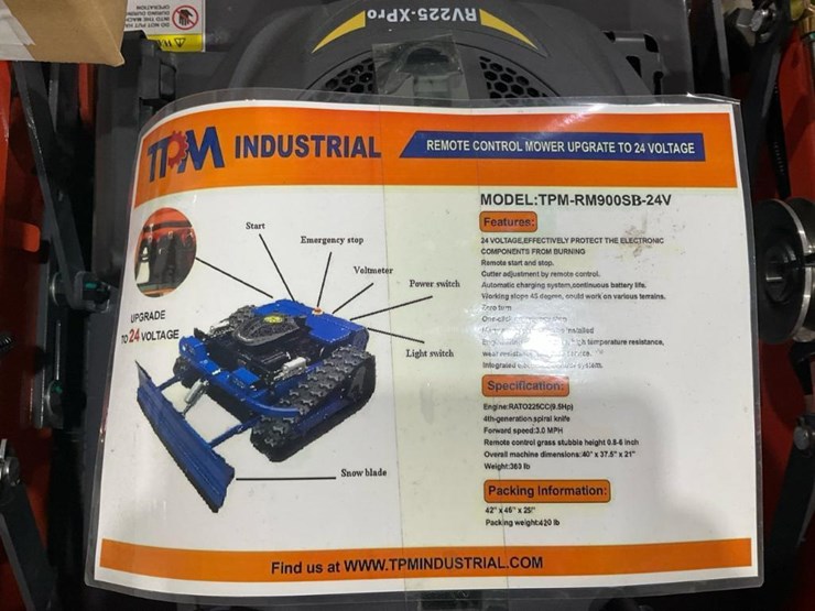 #1251-•-tpm,-rm900sb-24v-mower-image-6