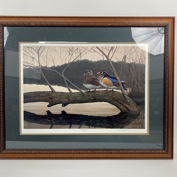 #19 • #1042 • "Willow Woodies" by David Lanier. Framed Signed Print 32/550. 33"x41"