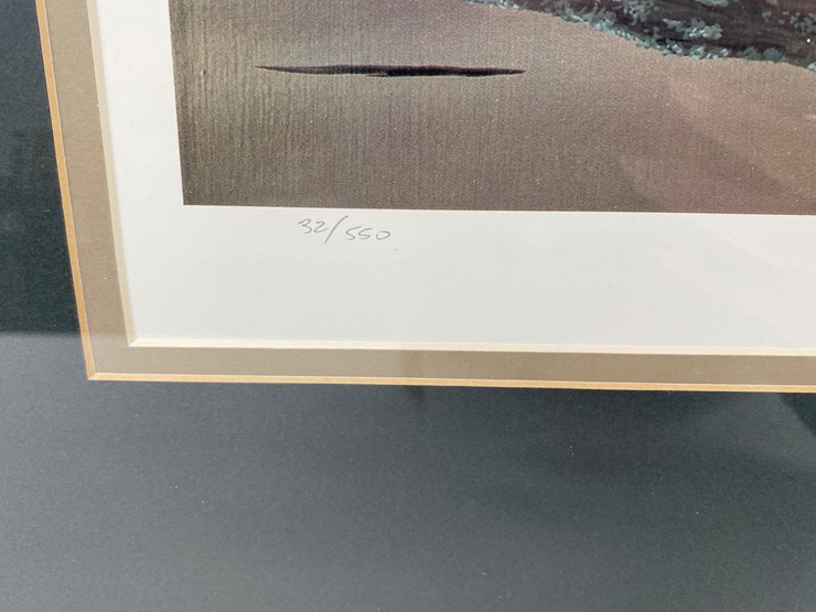 #19-•-#1042-•-"willow-woodies"-by-david-lanier.-framed-signed-print-32/550.-33"x41"-image-2