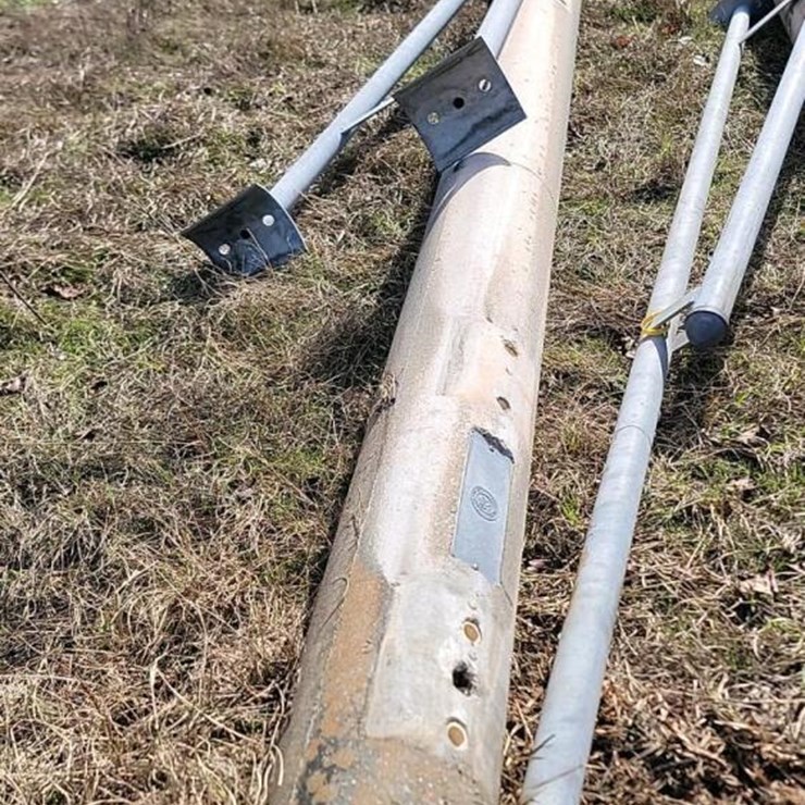 SHERMAN 45' CONCRETE LIGHT POLE W/ BRACKET