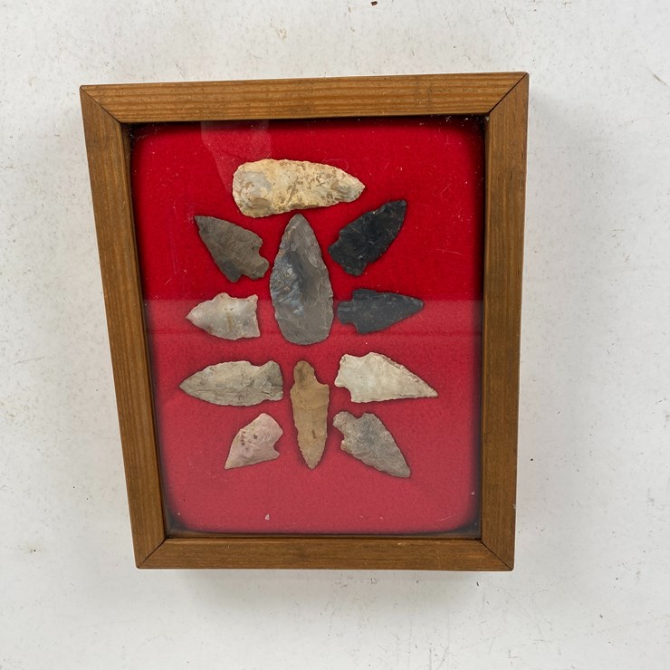 #88 • #5153 • (11) Framed Native American Artifacts