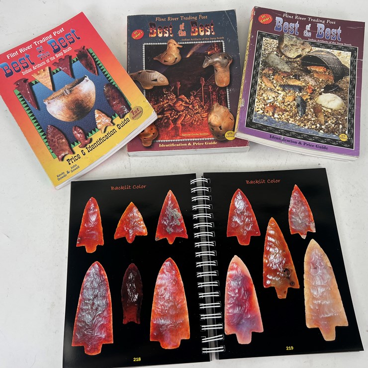 #86 • #5090 • (4) Best of the Best Indian Artifacts of the Deep South Books.