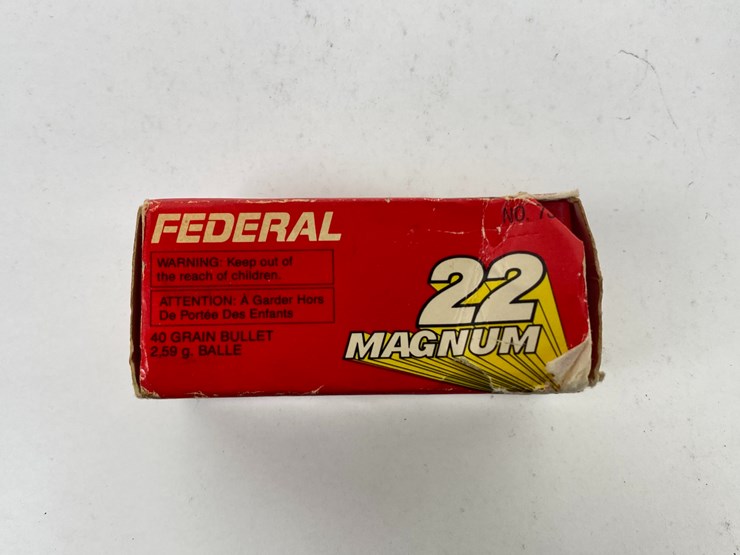 #72-•-#1022-•-vintage-federal-22-magnum-(not-full-box)-image-2