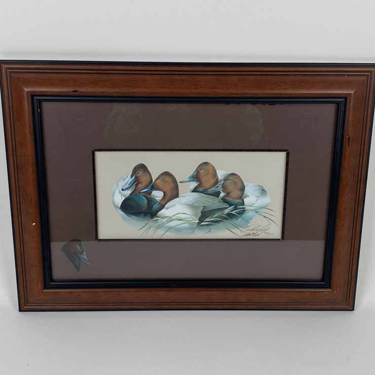 #66 • #1047 • 2002 Eastern Waterfowl Festival Framed Signed Print by Arthur LaMay 360/5000. 16"x22"