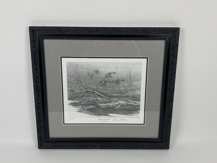 #60-•-#1044-•-"way-you-like-'em"-by-barney-anderson.-framed-ducks-unlimited-signed-print-786/4750.-18"x20"-image-1