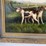 #70-•-#5141-•-antique-framed-oil-on-canvas-of-hunting-dogs-34"x45"-image-4