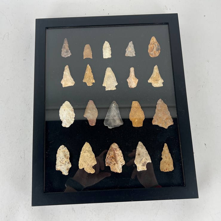 #85 • #5060 • (20) Frame Native American Artifacts from the Deep South