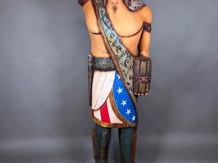 #9-•-#5020-•-life-size-6’8”-cigar-store-indian-statue-image-2