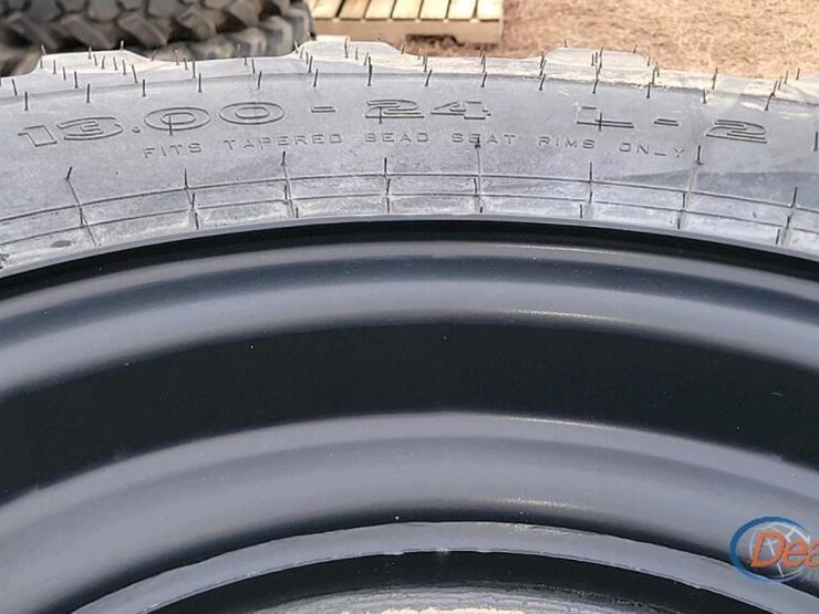 (4)-13.00x24-foam-filled-forklift-tires-w/-rims-image-2