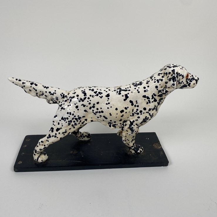 #53 • #1005 • Vintage Porcelain Dalmation with Inscribed Base