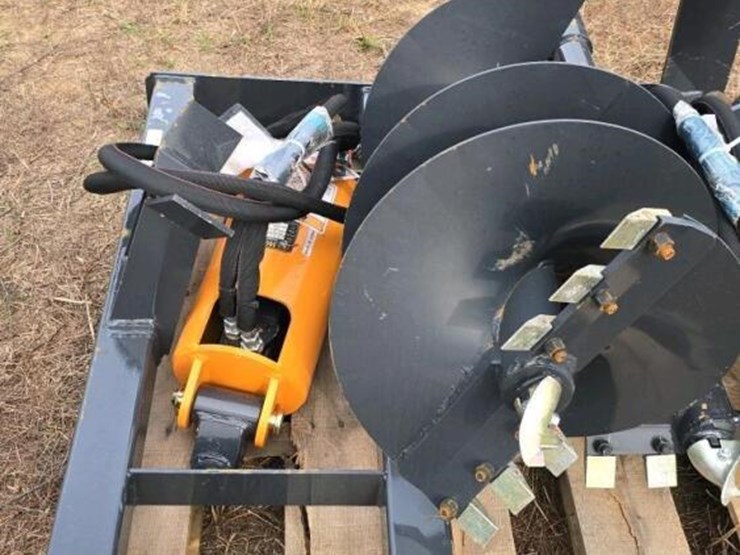 wolvering-auger,-s/n-zw-05776-w/-2-bits-for-skid-steer-image-7