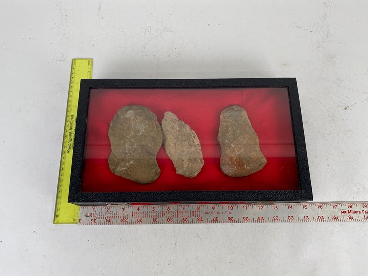 #93-•-#5158-•-(3)-framed-native-american-celts-and-adz-image-2