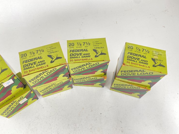 #79-•-#5009-•-(155+/-)-rounds-of-20-gauge-federal-dove-shot-image-3