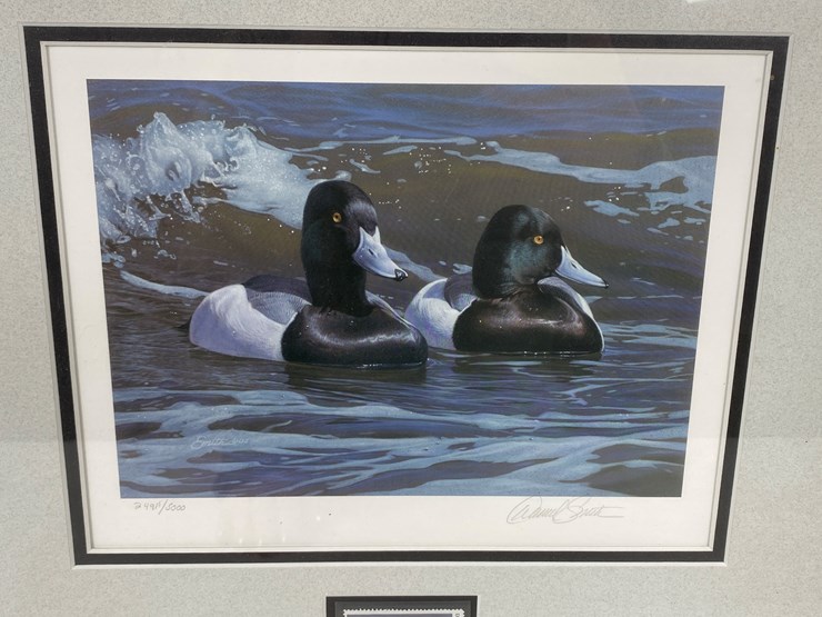 #63-•-#1046-•-2003-ducks-unlimited-signed-print-and-stamp-by-daniel-smith-2491/5000.-15"x17"-image-2