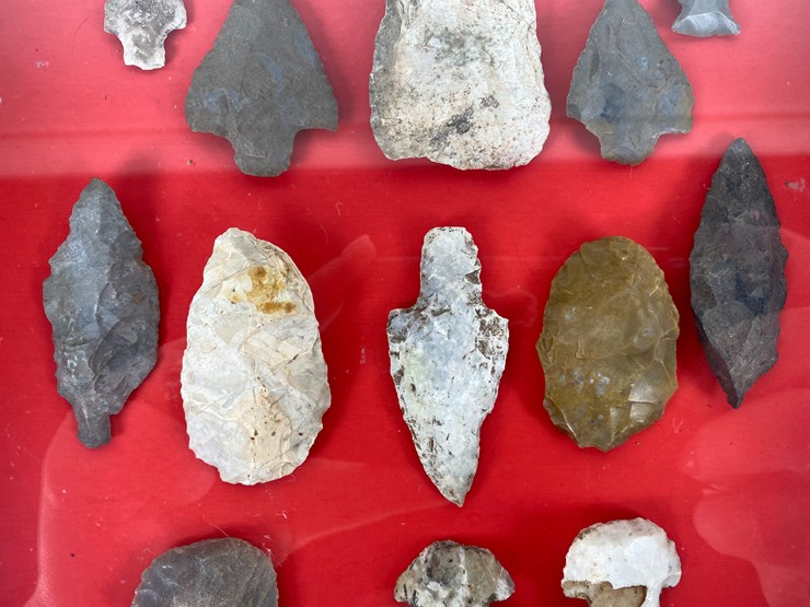 #92-•-#5157-•-(20)-framed-native-american-artifacts-image-5