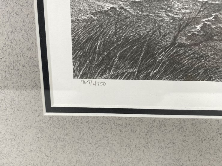 #58-•-#1043-•-"backwater-pintails"-by-barney-anderson.-framed-ducks-unlimited-signed-print-767/4750.-18"x20"-image-2