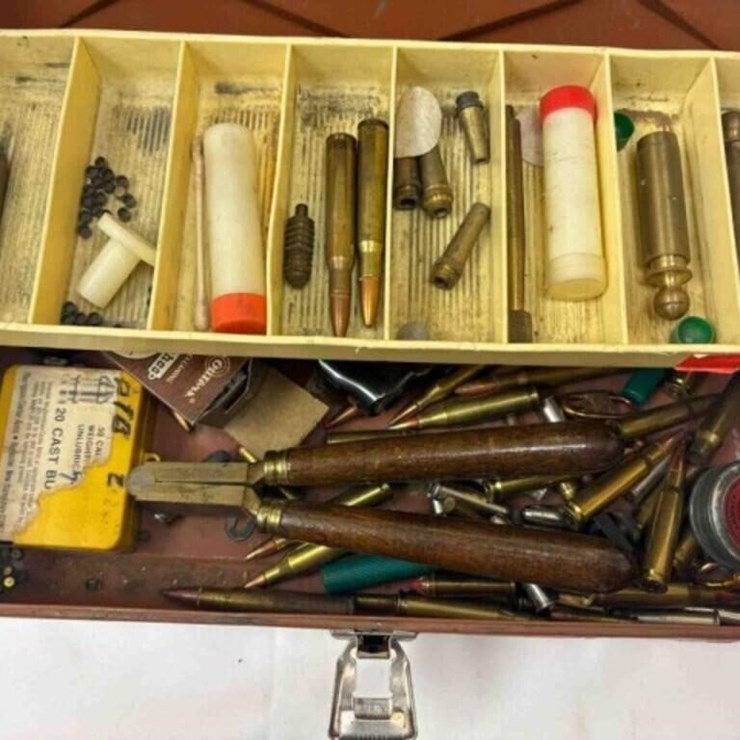 ASSORT. OF BULLETS - GUN PARTS ETC.