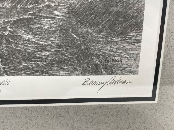 #58-•-#1043-•-"backwater-pintails"-by-barney-anderson.-framed-ducks-unlimited-signed-print-767/4750.-18"x20"-image-4