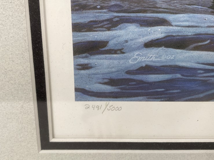 #63-•-#1046-•-2003-ducks-unlimited-signed-print-and-stamp-by-daniel-smith-2491/5000.-15"x17"-image-3