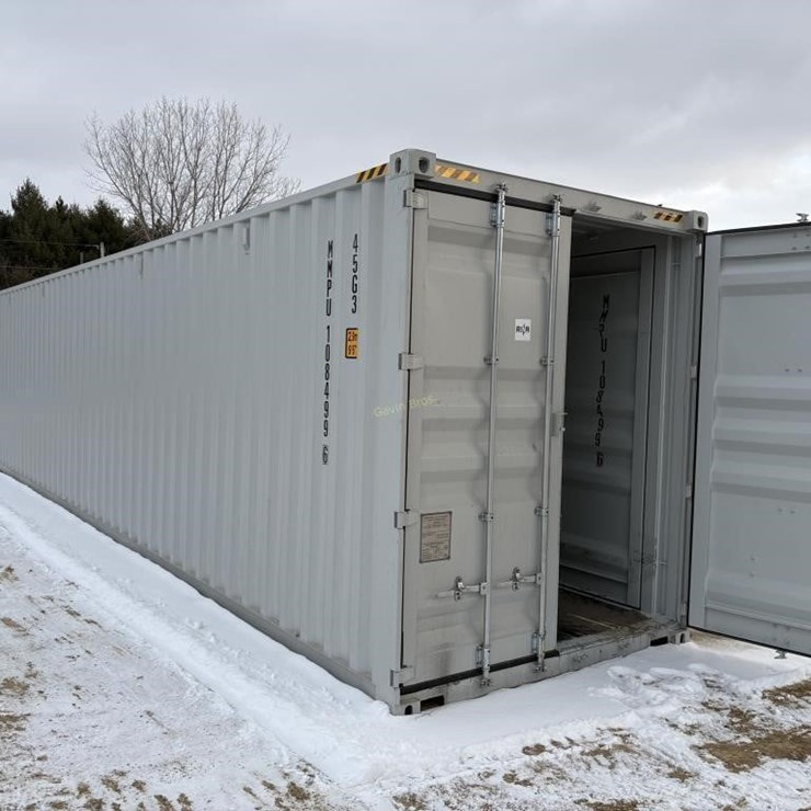 New 9'6"x40' Storage Container with Side Doors