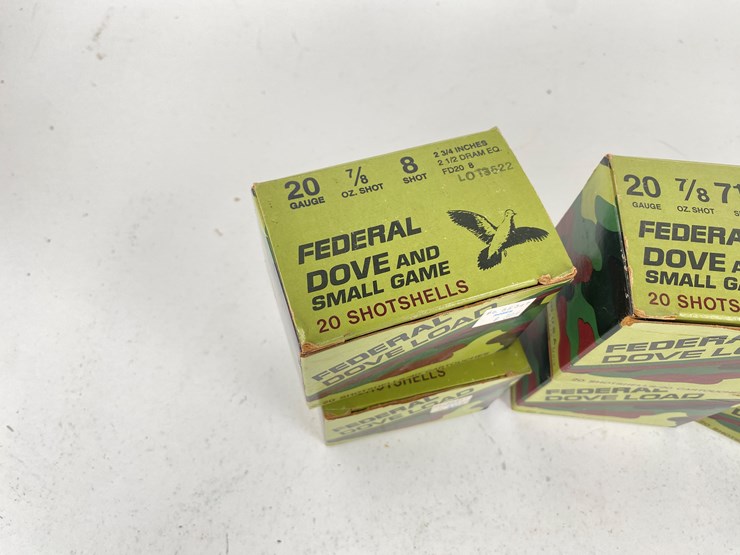 #79-•-#5009-•-(155+/-)-rounds-of-20-gauge-federal-dove-shot-image-2
