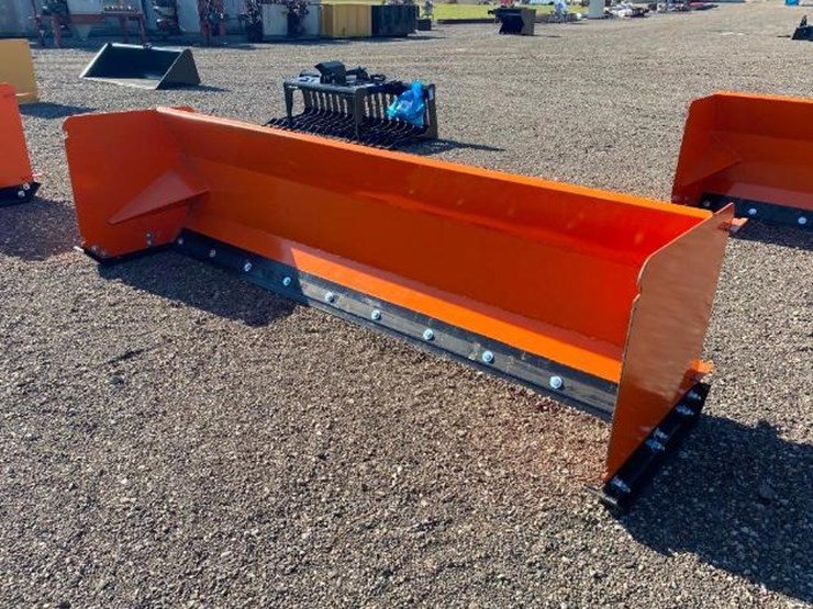 #1382-•-unused-kc-120"in-snow-pusher-with-steel-blades-image-1