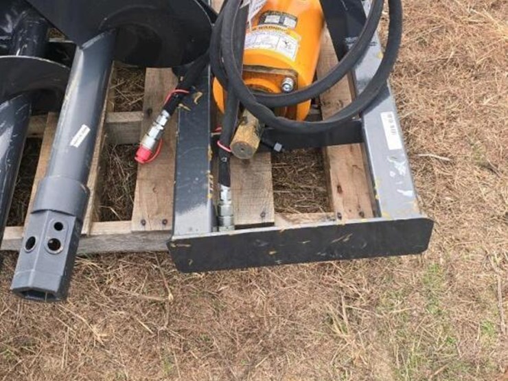 wolvering-auger,-s/n-zw-05776-w/-2-bits-for-skid-steer-image-4